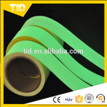 Glow tape for safety guide, green luminescent film